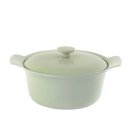หม้อพร้อมฝาเหล็กหล่อ BergHOFF รุ่น Ron ทนทาน 24 ซม. สีเขียว  3900045_0